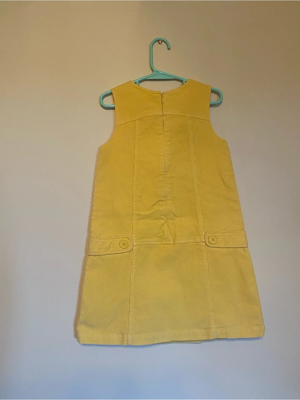 GAP Yellow Corduroy Pinafore Dress for Girls